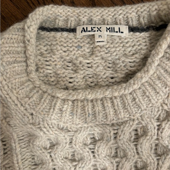 Alex Mill Cream Cable Knit Sweater - Picture 7 of 10